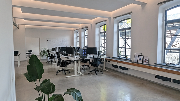 gemineers office workspace in historic industrial building near Aachen main station