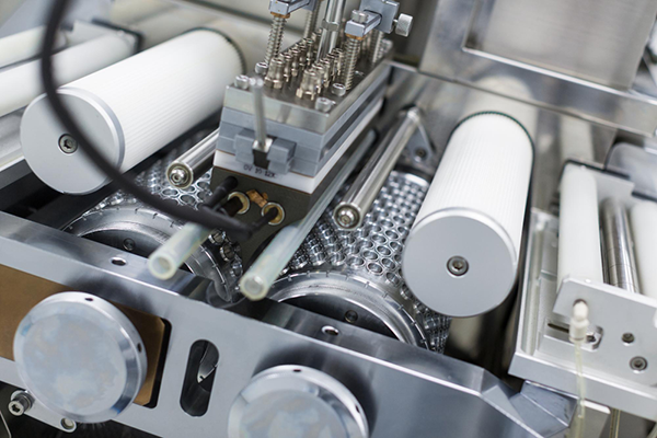 Industrial mold and die components in a high-tech production environment.