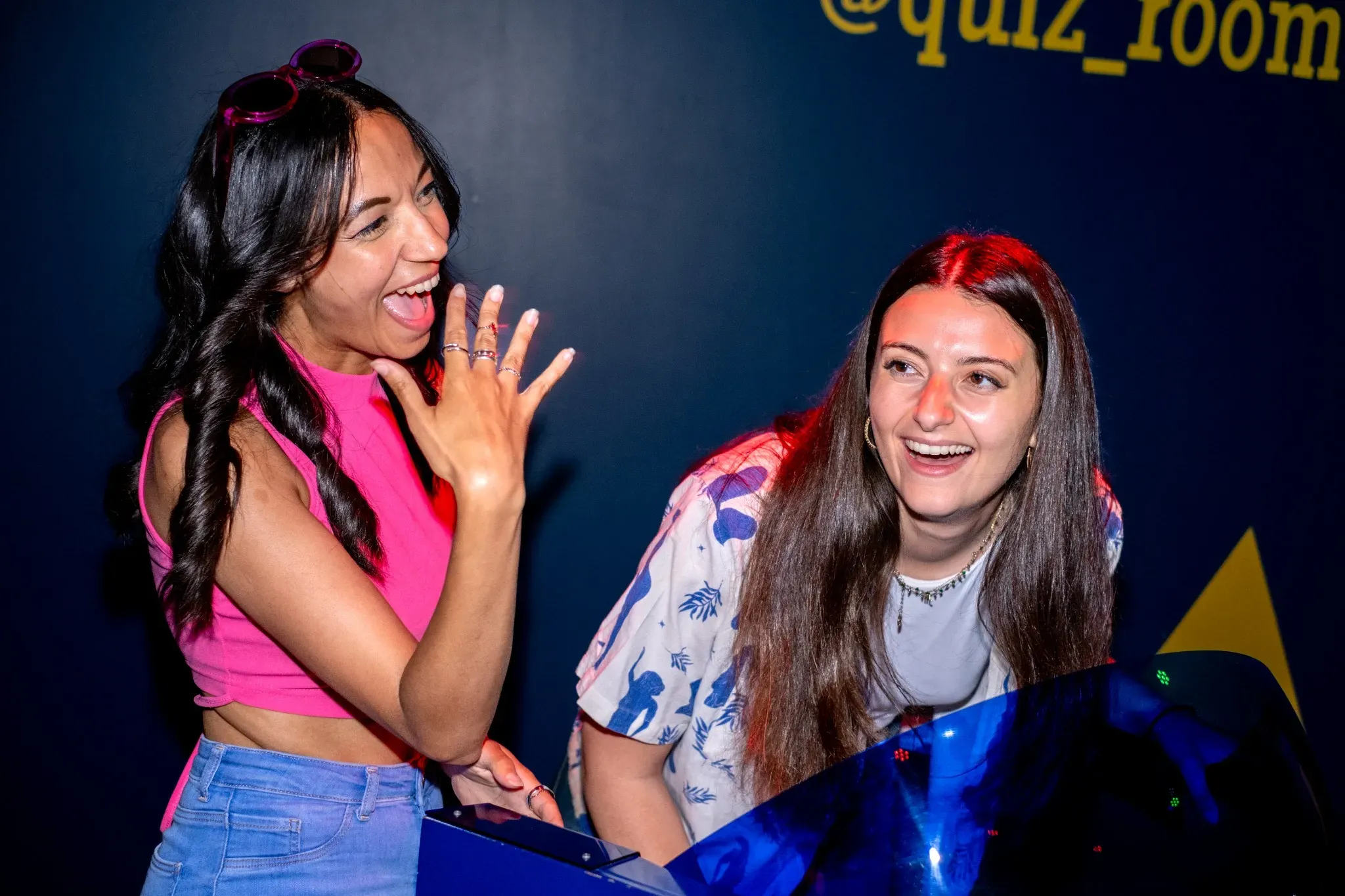 Women a stag jolly at Quiz Room London