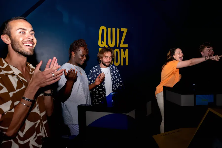 Équipe participants Quiz Room activité Manchester
