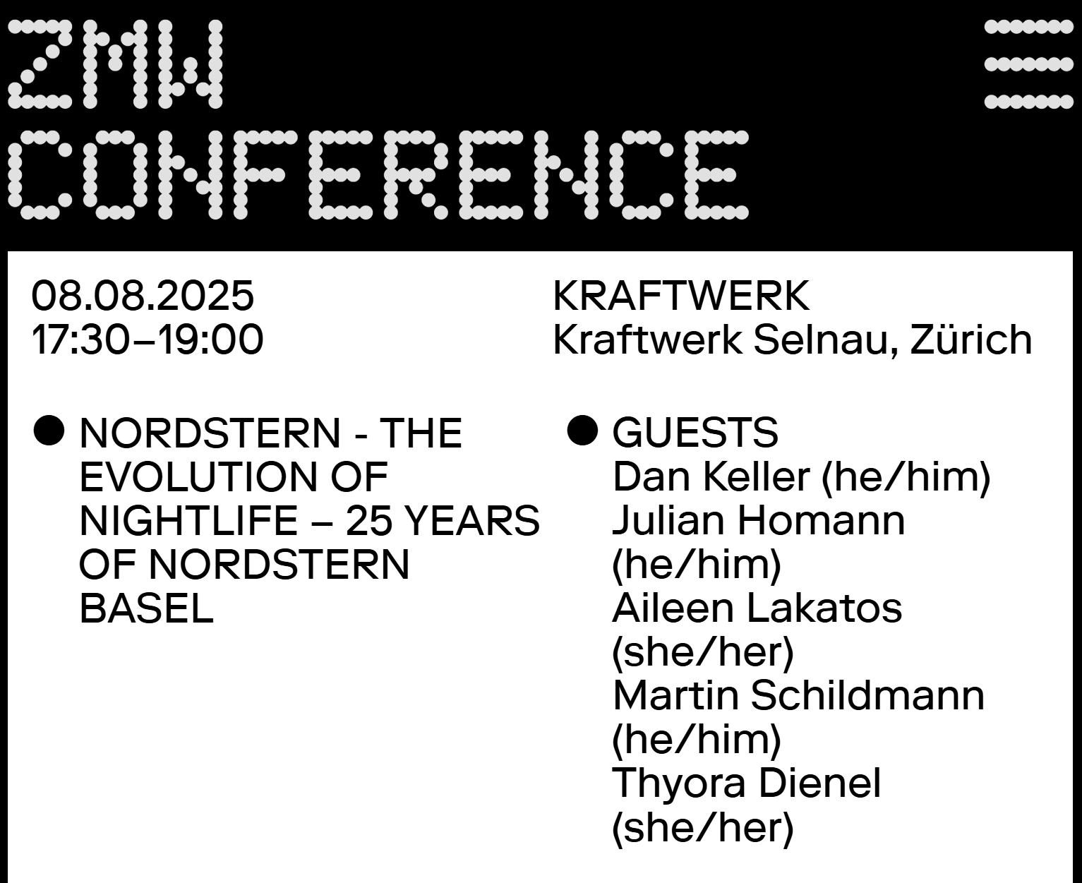 Zurich Music Week - Nordstern Basel Conference