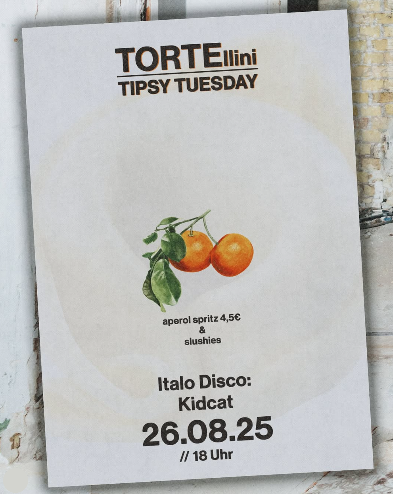 🍊TORTEllini TIPSY TUESDAY🍊