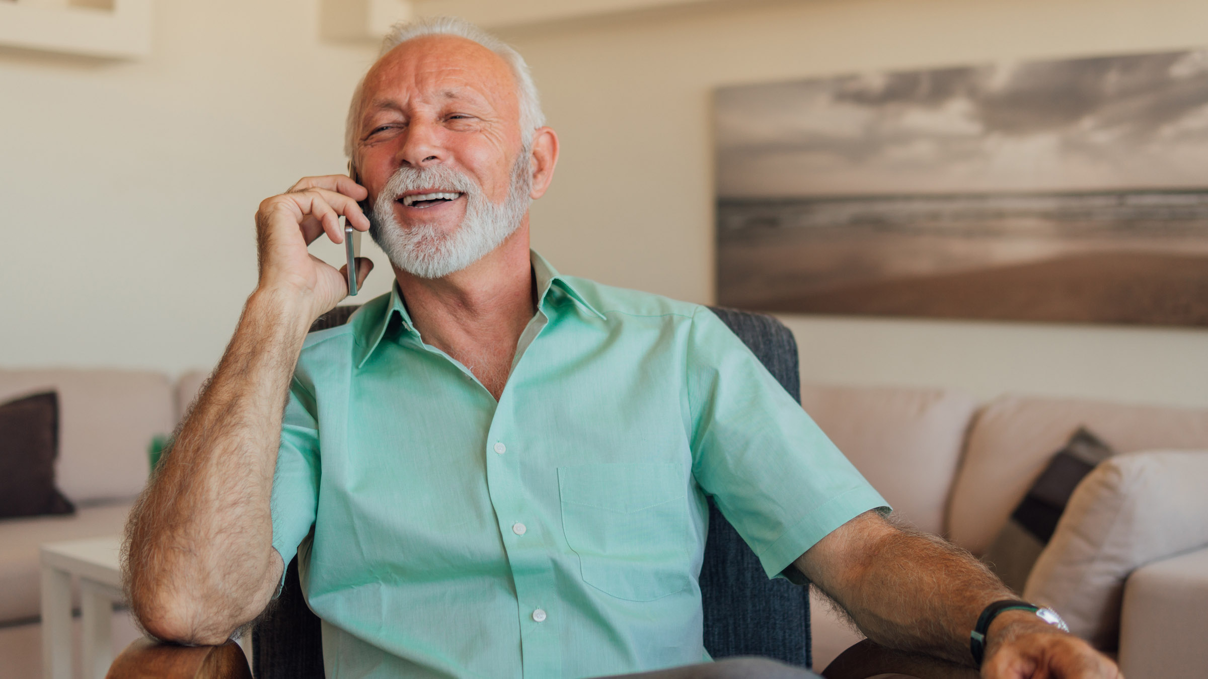 Man on the phone