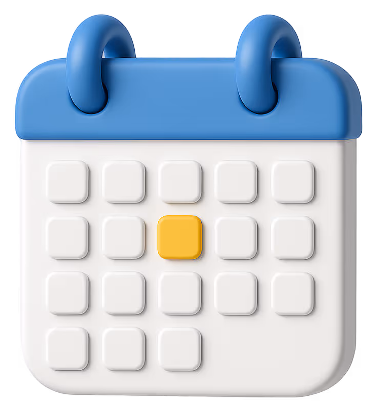 3d model of calendar