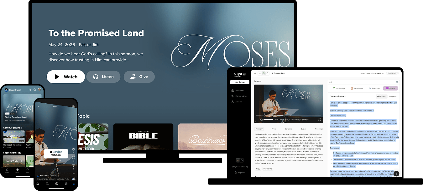 Multi Device Preview PulpitAI