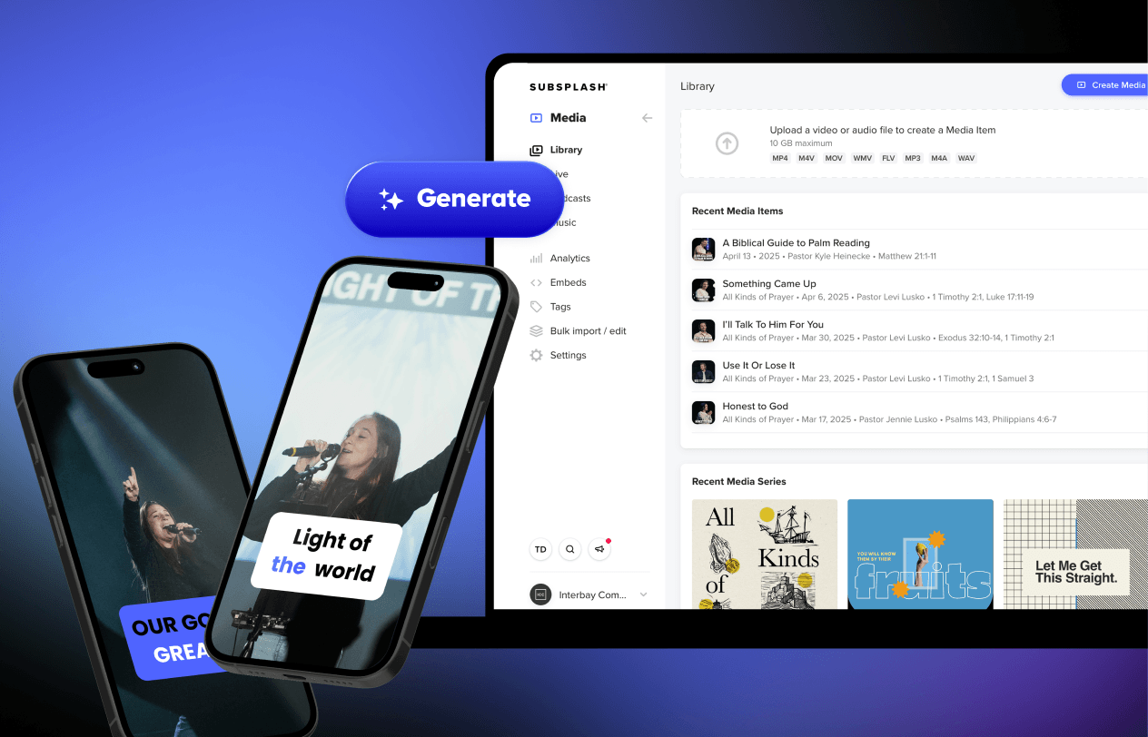 Subsplash Integration PulpitAI