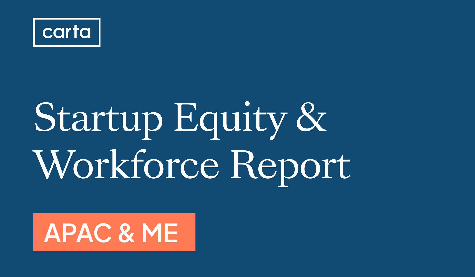 Startup Equity and Workforce Report
