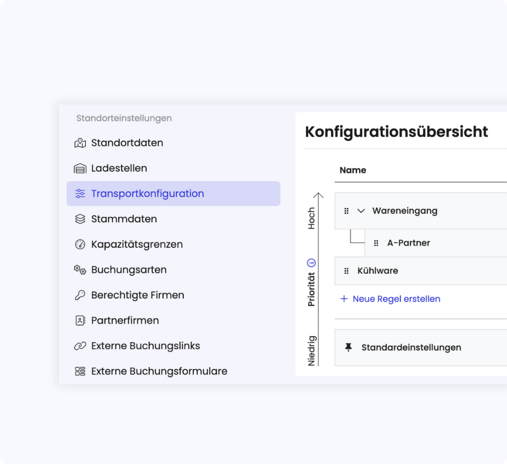 TradeLink Zeitfenstermangement Kalender Ansicht