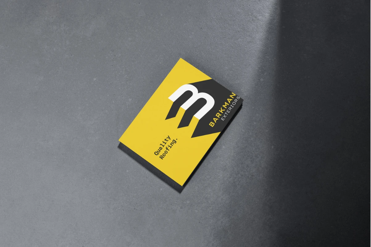 barkman exteriors business card