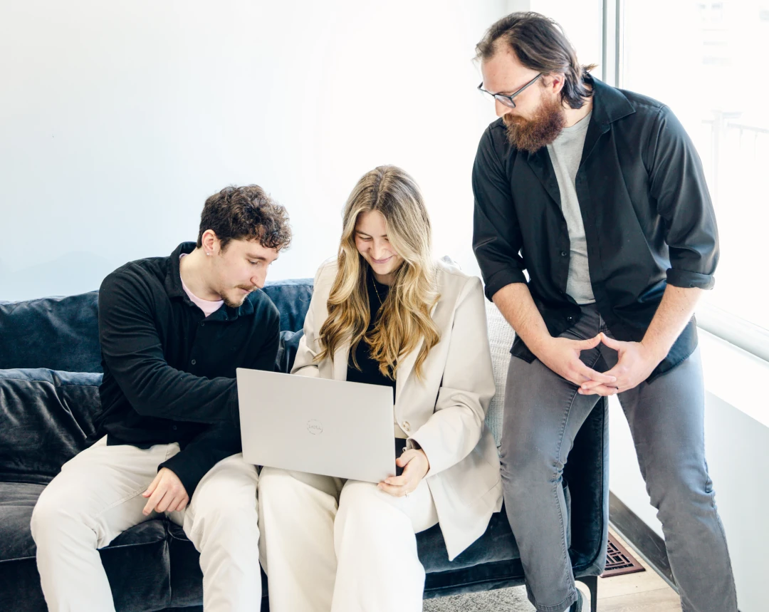 fierce digital team on couch together