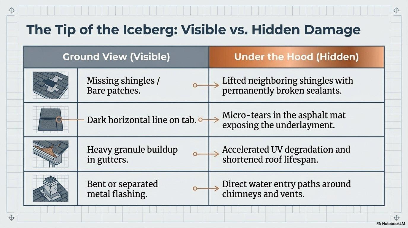The Tip of the Iceberg: Visible vs. Hidden Wind Damage