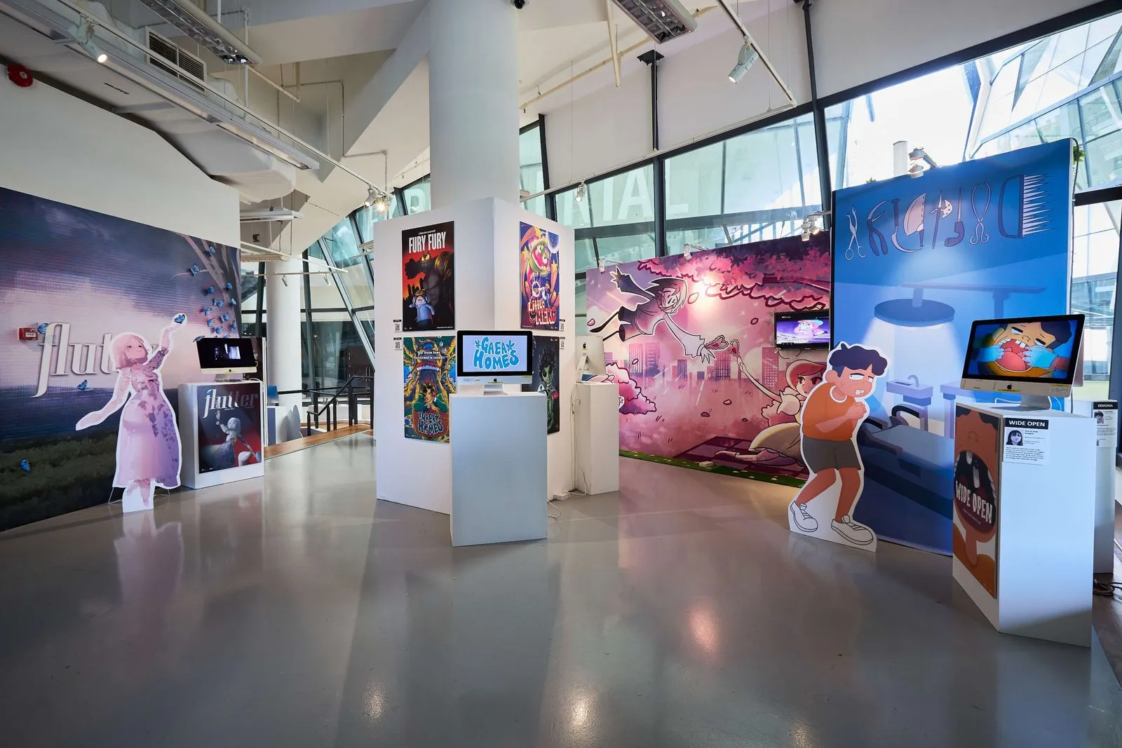 ↳ Diploma in Animation and BA (Hons) Animation Art exhibition