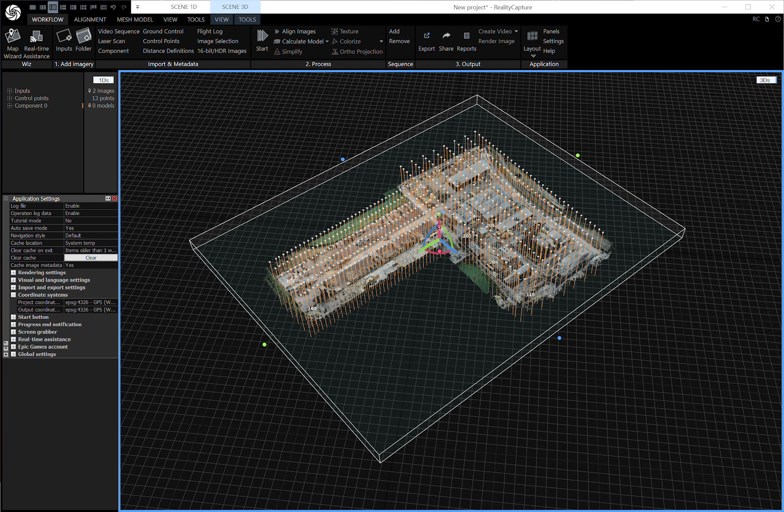 RealityCapture bounding box altered