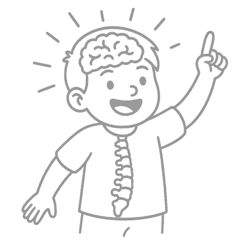 BRAIN TO BODY® brain character illustration