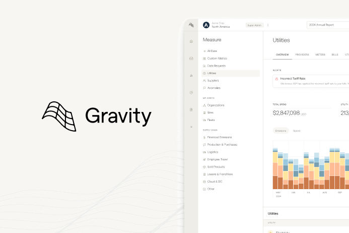Gravity Launches Utility Bill Management to Help Enterprises Cut Energy Costs