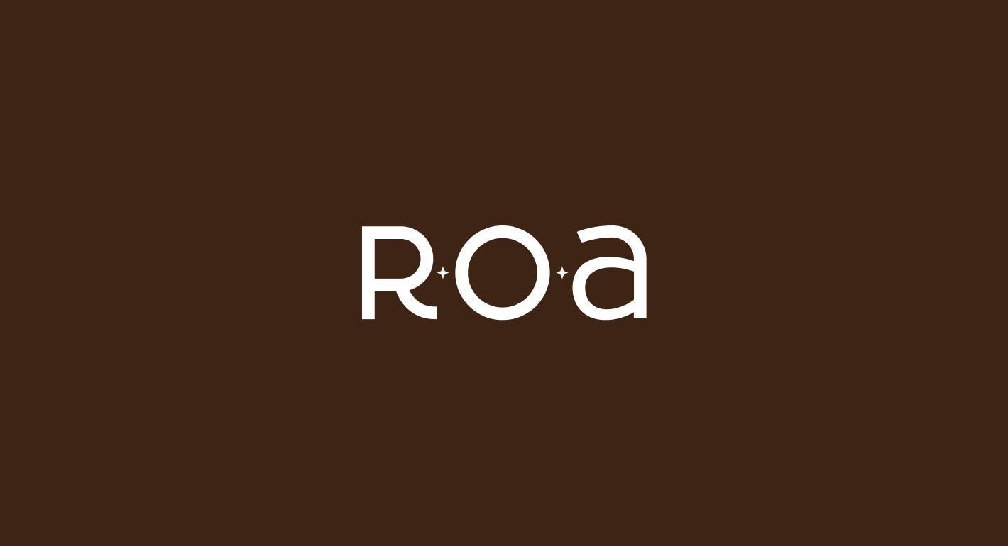 ROA logo on a brown background.