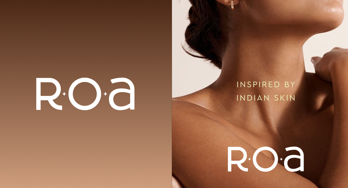 ROA logo with the text “Inspired by Indian Skin”.