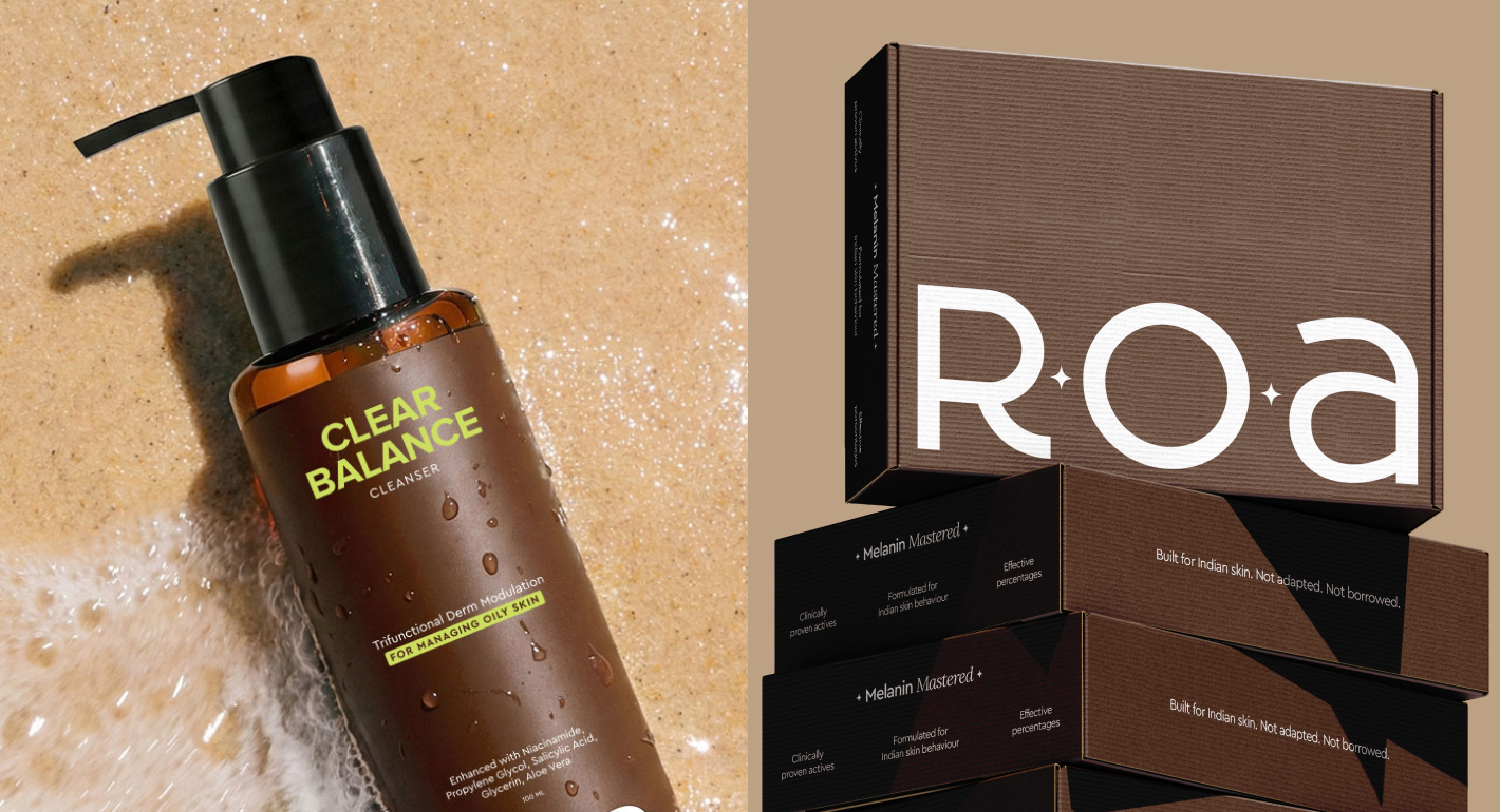 ROA Clear Balance cleanser with its branded packaging boxes.