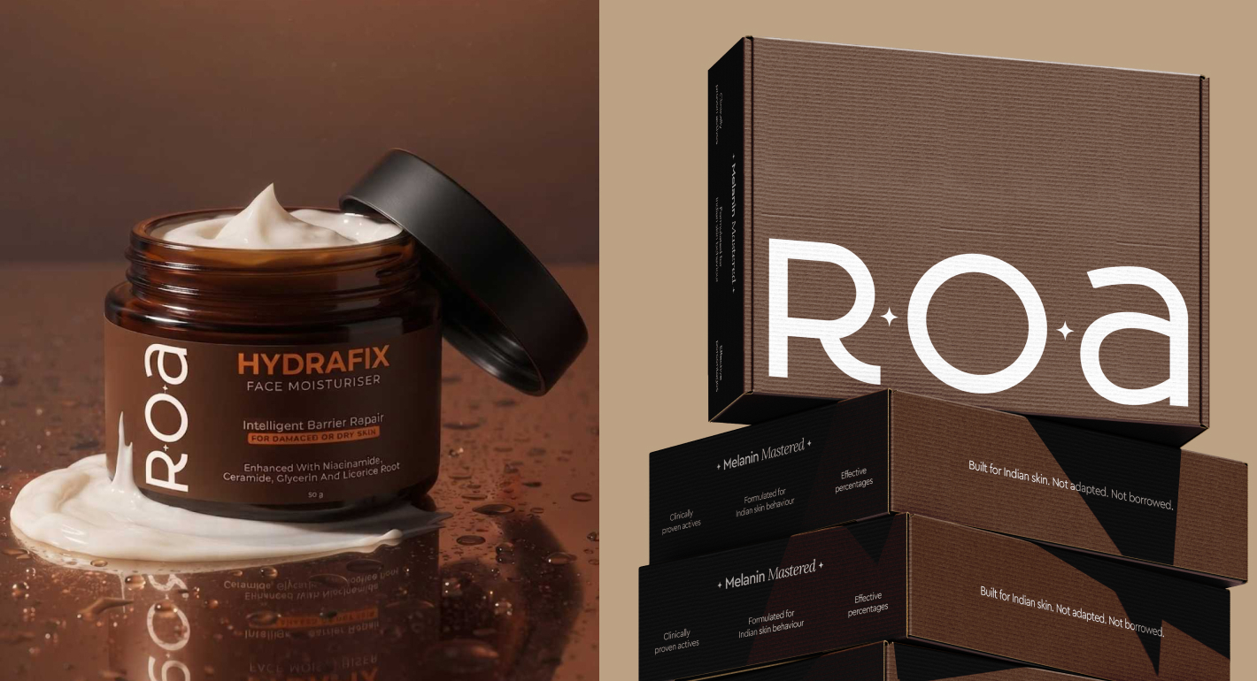 ROA Hydrafix Face Moisturiser with its branded packaging boxes.