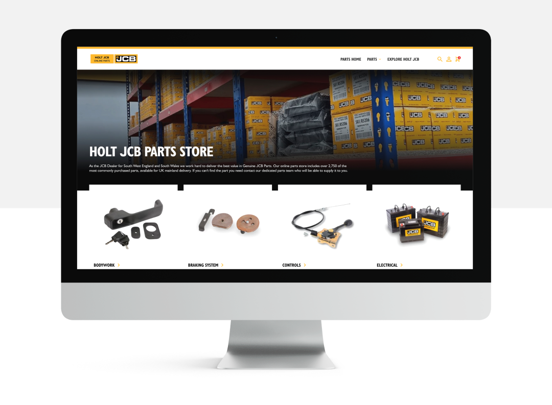 The Holt JCB Online Parts Shop is now taking orders!