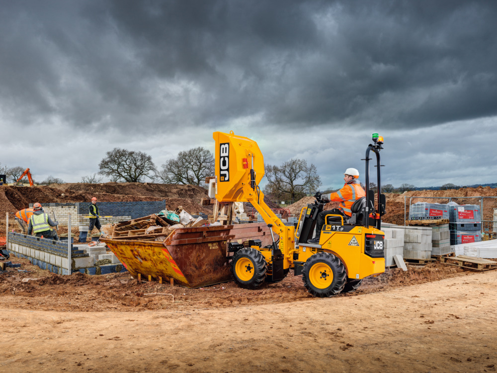 Lease a new JCB Dumper from £65 +VAT per week (illustrative) on a 5-Year JCB Flexilease.