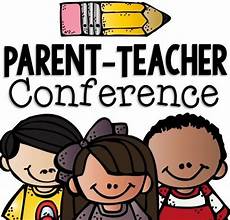 Parent-Teacher Conference graphic with three smiling children