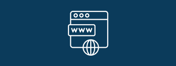 pictogramme représentant une site vitrine