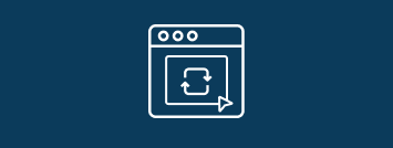 pictogramme représentant la refonte d'un site web