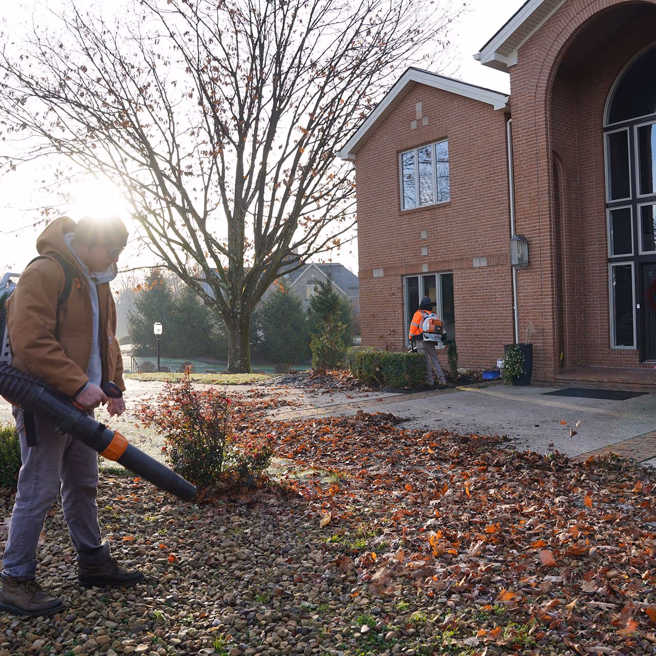 Residential landscaping project by A&J Lawn Pros LLC in Greater Pittsburgh, PA