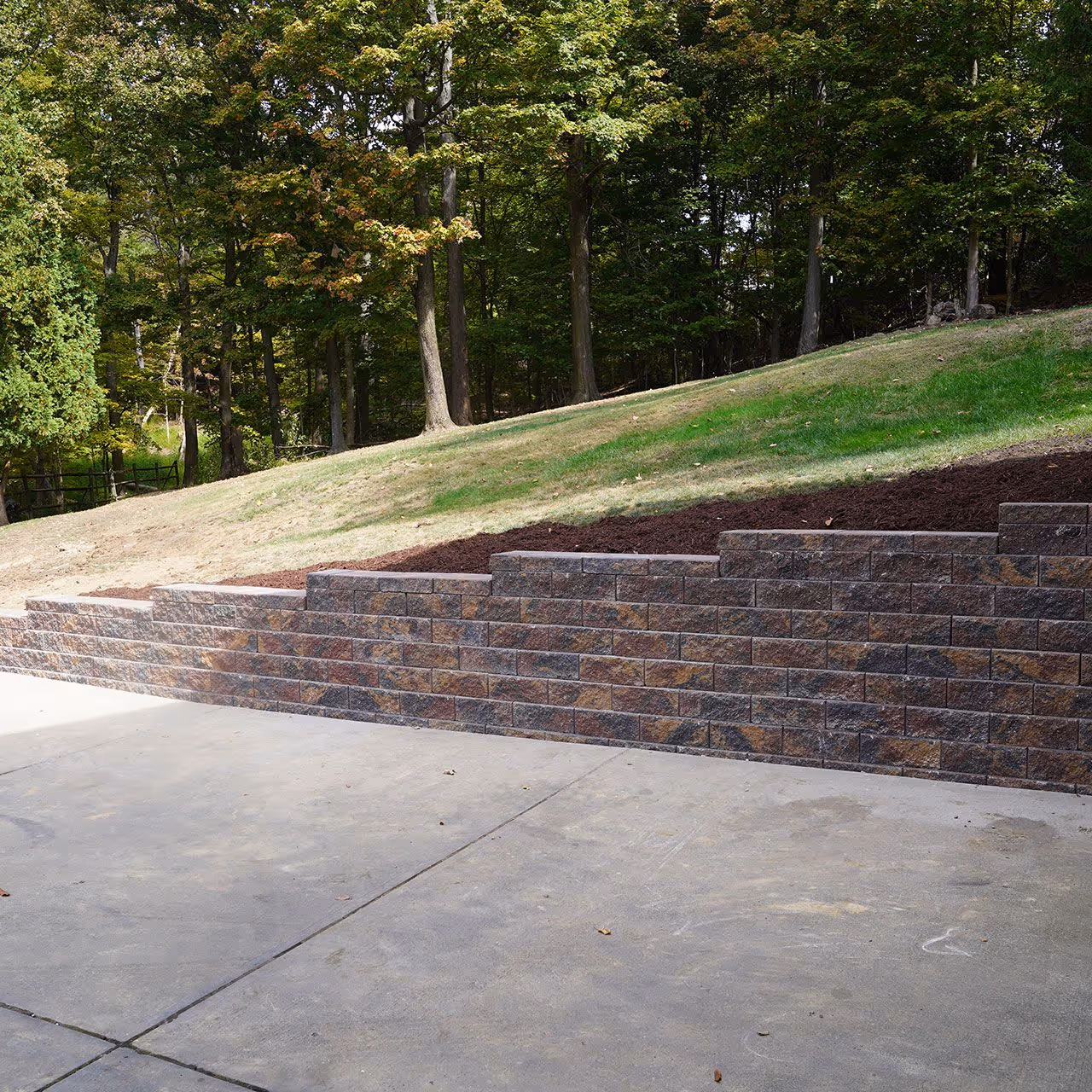 Retaining wall installation by A&J Lawn Pros LLC in Greater Pittsburgh, PA