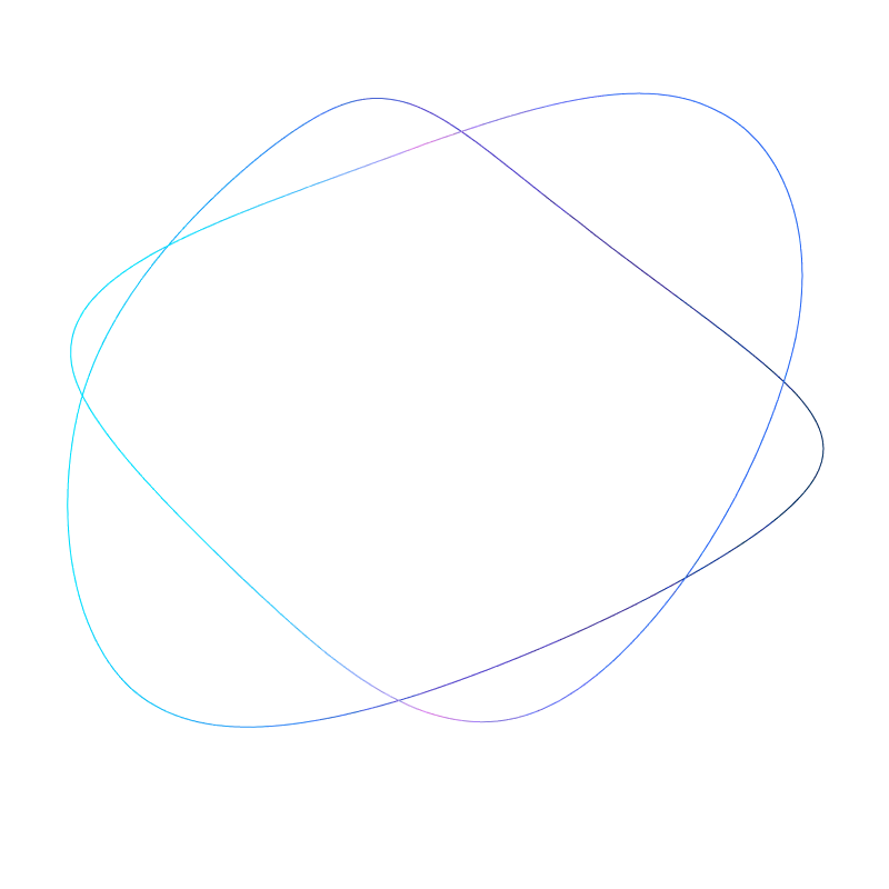 Abstract gradient loop-shaped graphic used for brand or design accents.