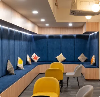 DevX’s Plush Office Lounge Area Designed by Phi Designs