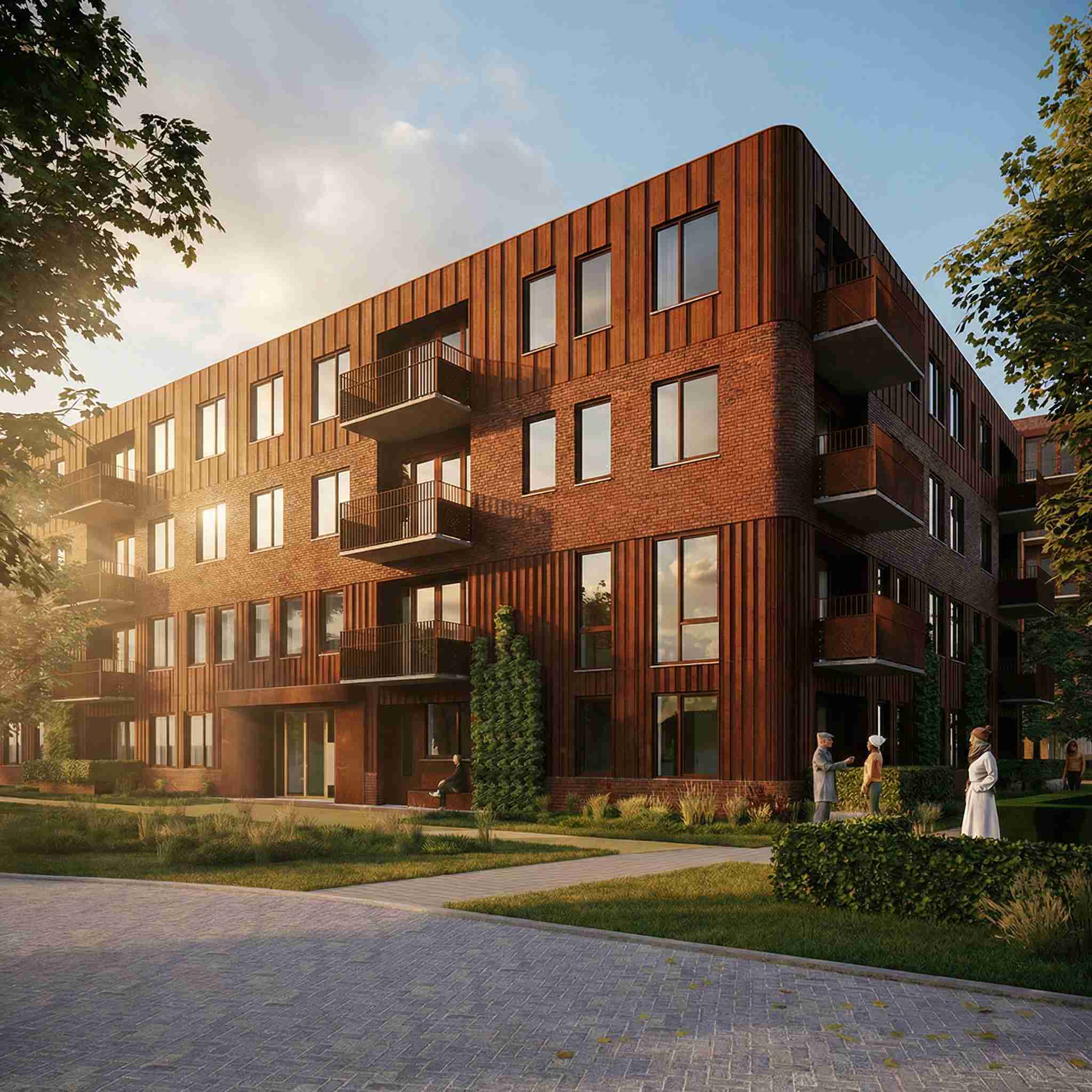 Biobased construction in the Netherlands with CLT timber construction apartments