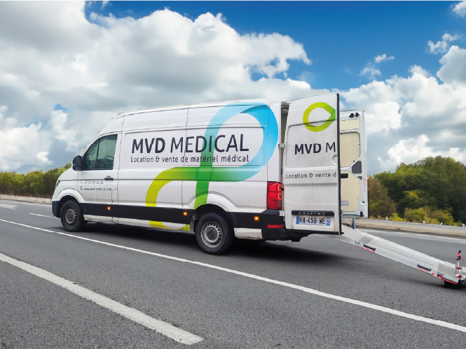 MVD intervient pour fauteuil roulant lit médicalisé déambulateur tire-laits achat et location