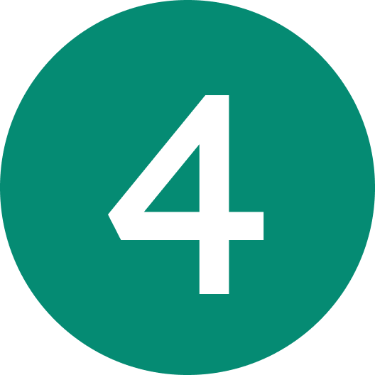 A circle labeled "4".