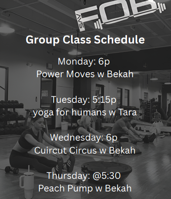 Class Schedule at Fitness On Broughton
