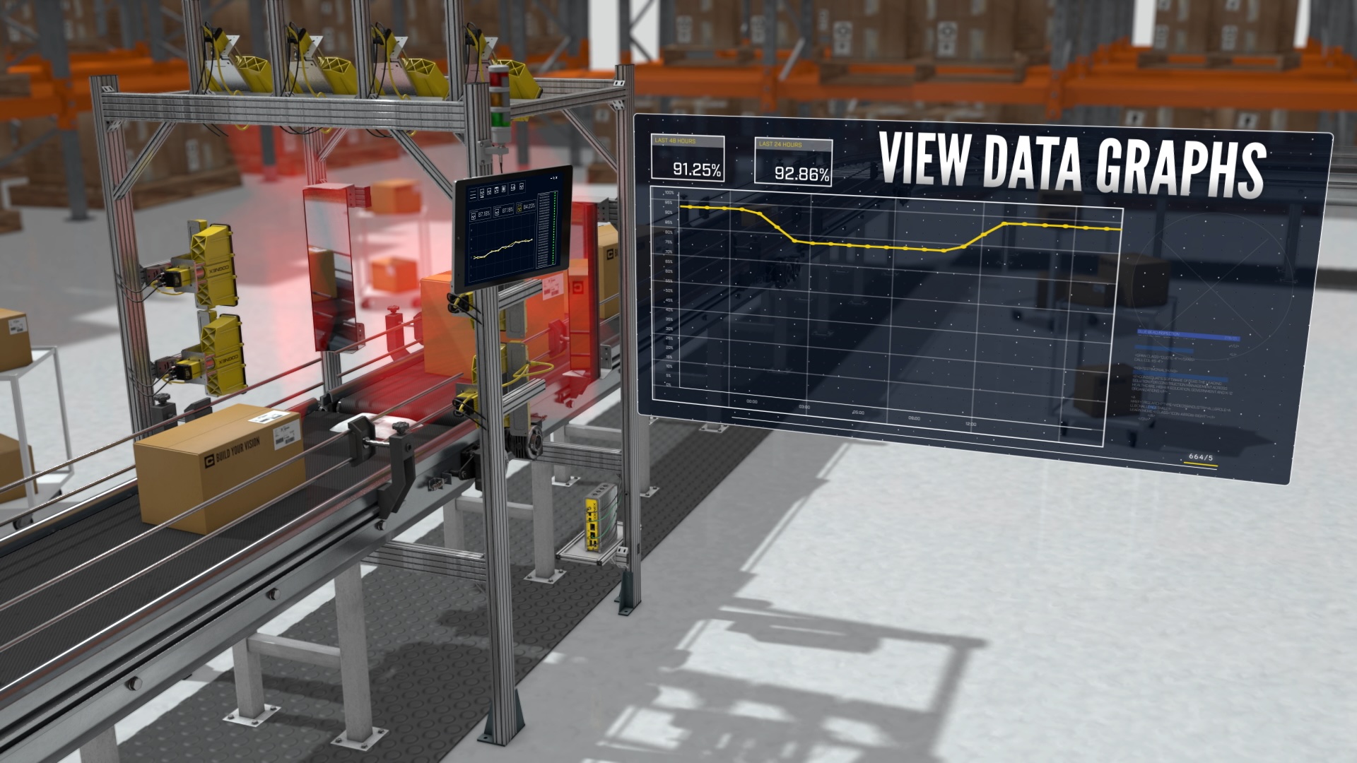 A computer monitor displaying a graph of a factory. - Caddi Drawer - Drawing Search Software