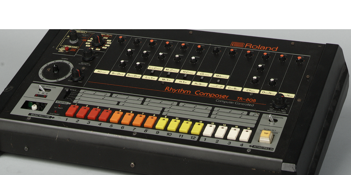 Roland Rhythm Composer TR-808 used by Sir Mix-A-Lot, 1980s Courtesy of Sir Mix-A-Lot