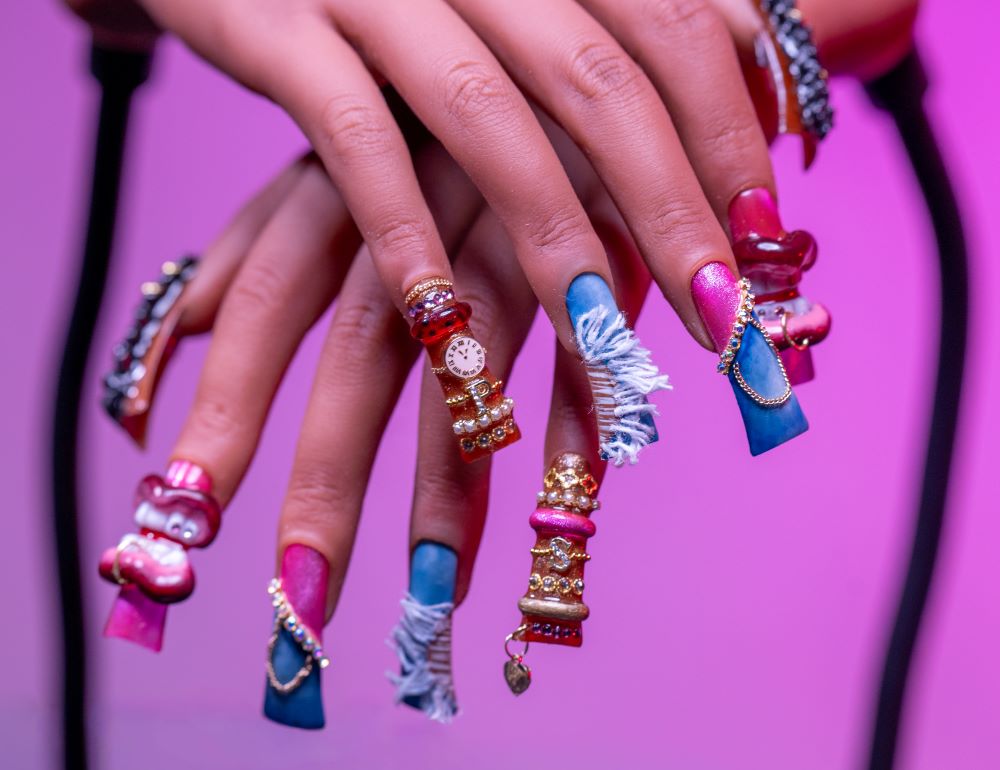 Threads of Her Becoming Nail Set by Ukeme Ekpoh of “So Pressius,” 2026, MOPOP permanent collection 