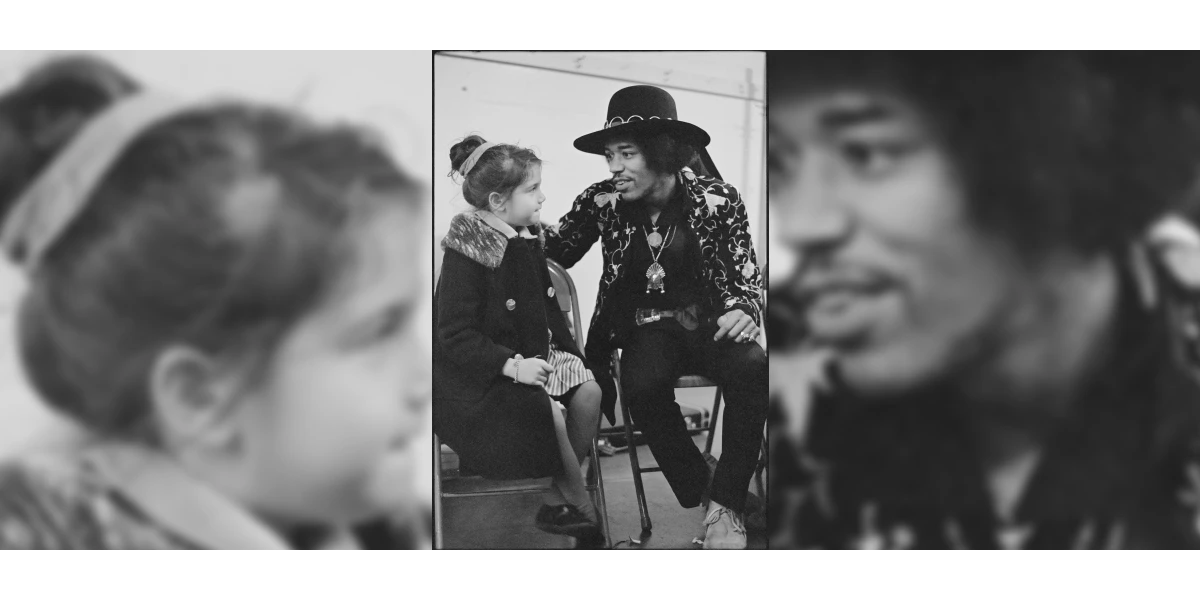 Janie and Jimi Hendrix , Seattle Center Arena, February 12, 1968 Photographer: Ulvis Alberts