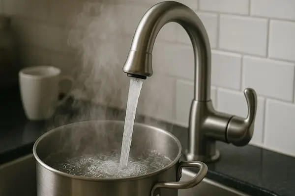 Consommer de l'eau chaude est dangereux pour la santé