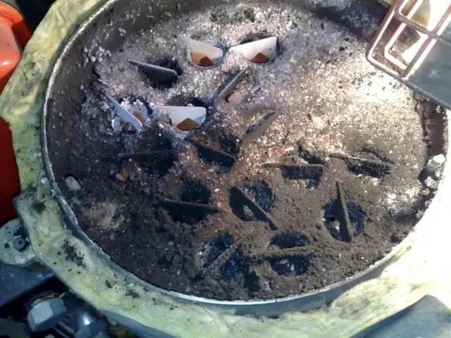 Chaudière encrassée