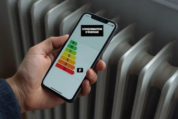 Surconsommation d'énergie d'un radiateur emboué