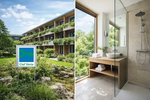 Hôtel labellisé Clef Verte économies eau et énergie