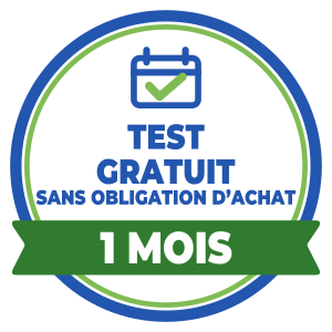 Test gratuit pendant 1 mois, sans obligation d’achat.