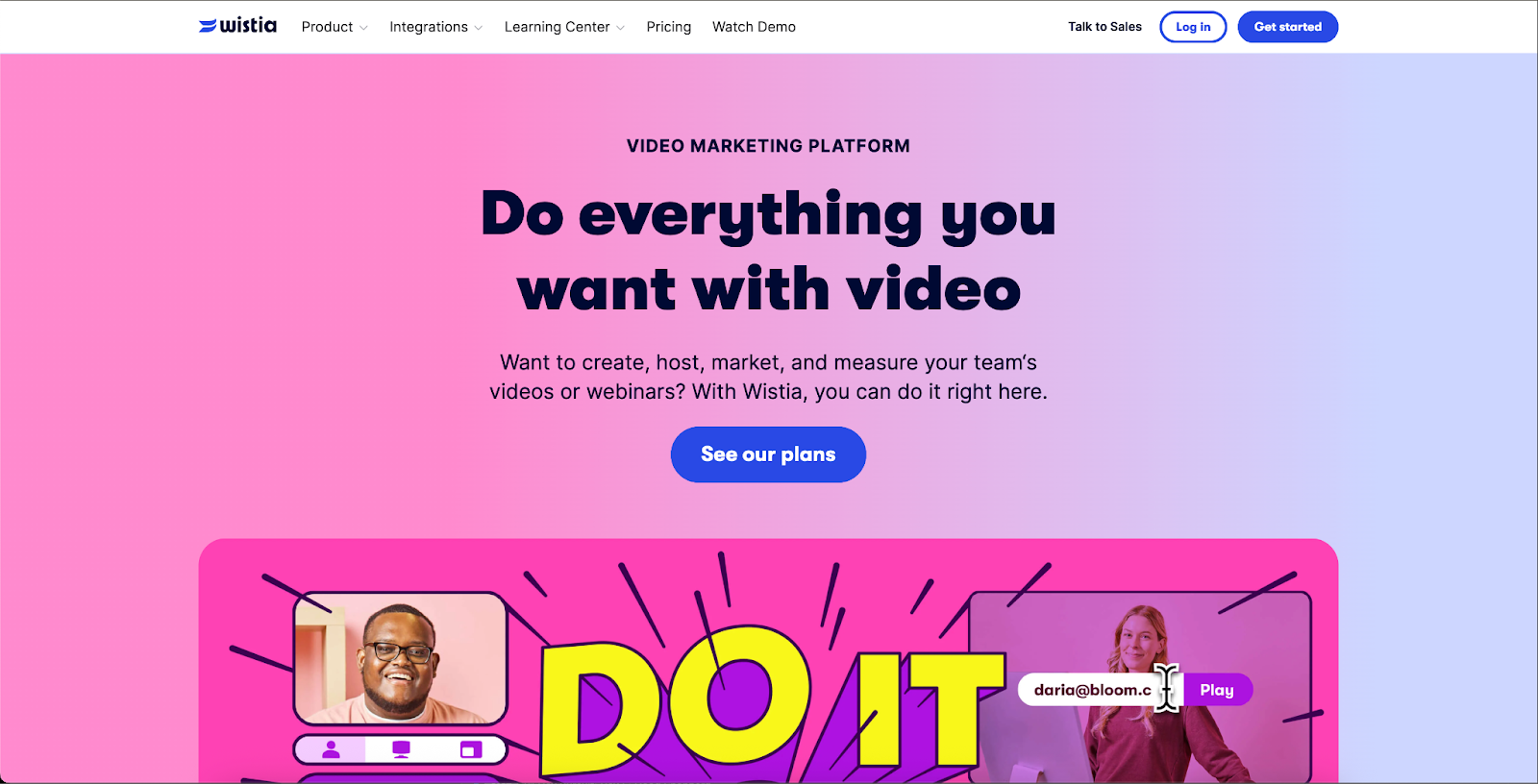 Image of Wisita's website