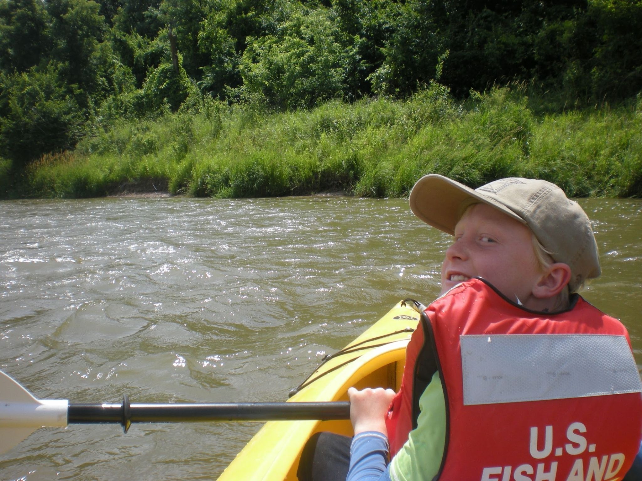 Early photo of Timmy during a river clean up at the Fort Niobrara Wildlife Refuge, Nebraska