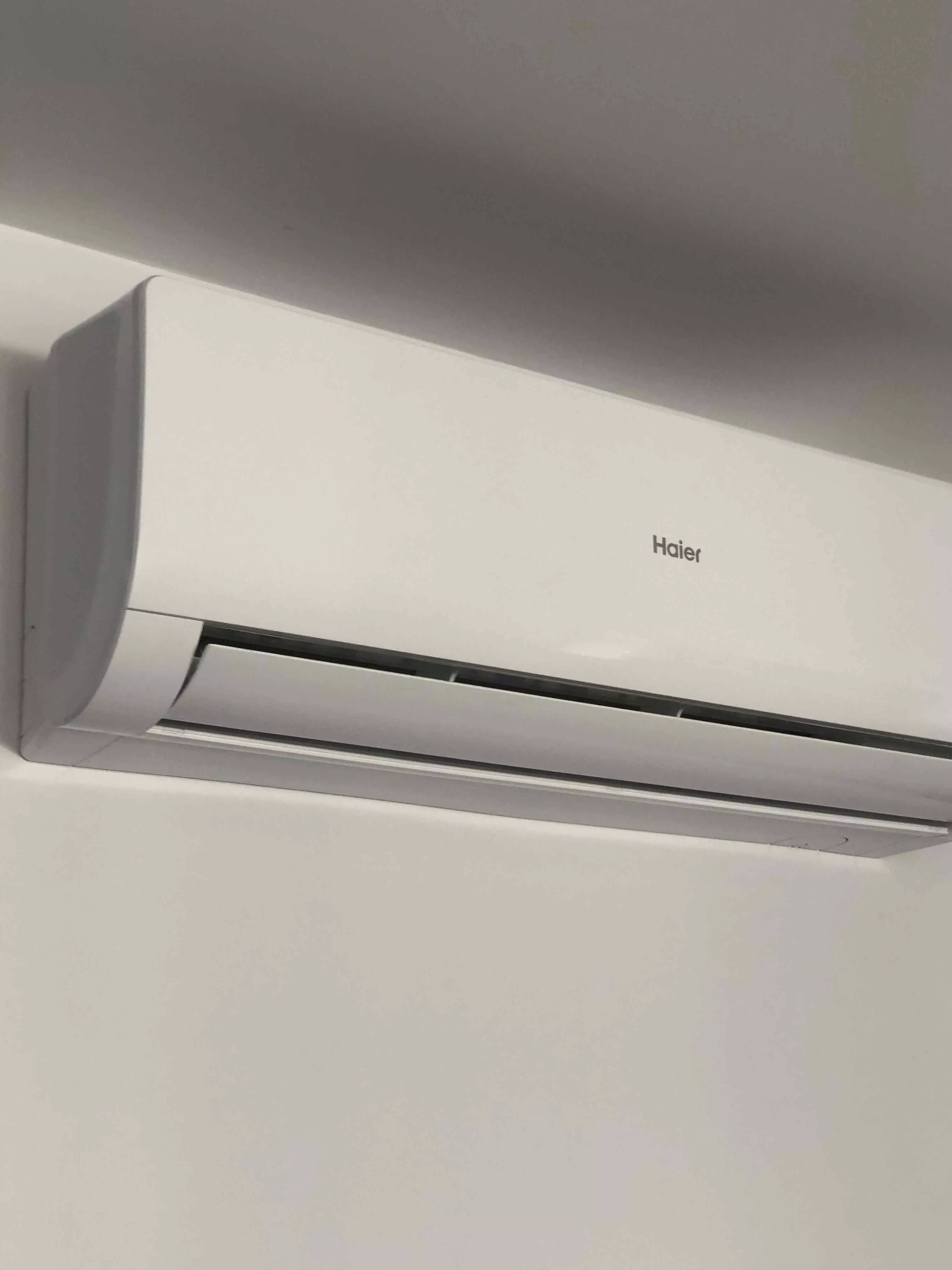 Indoor AC unit Haier closeup