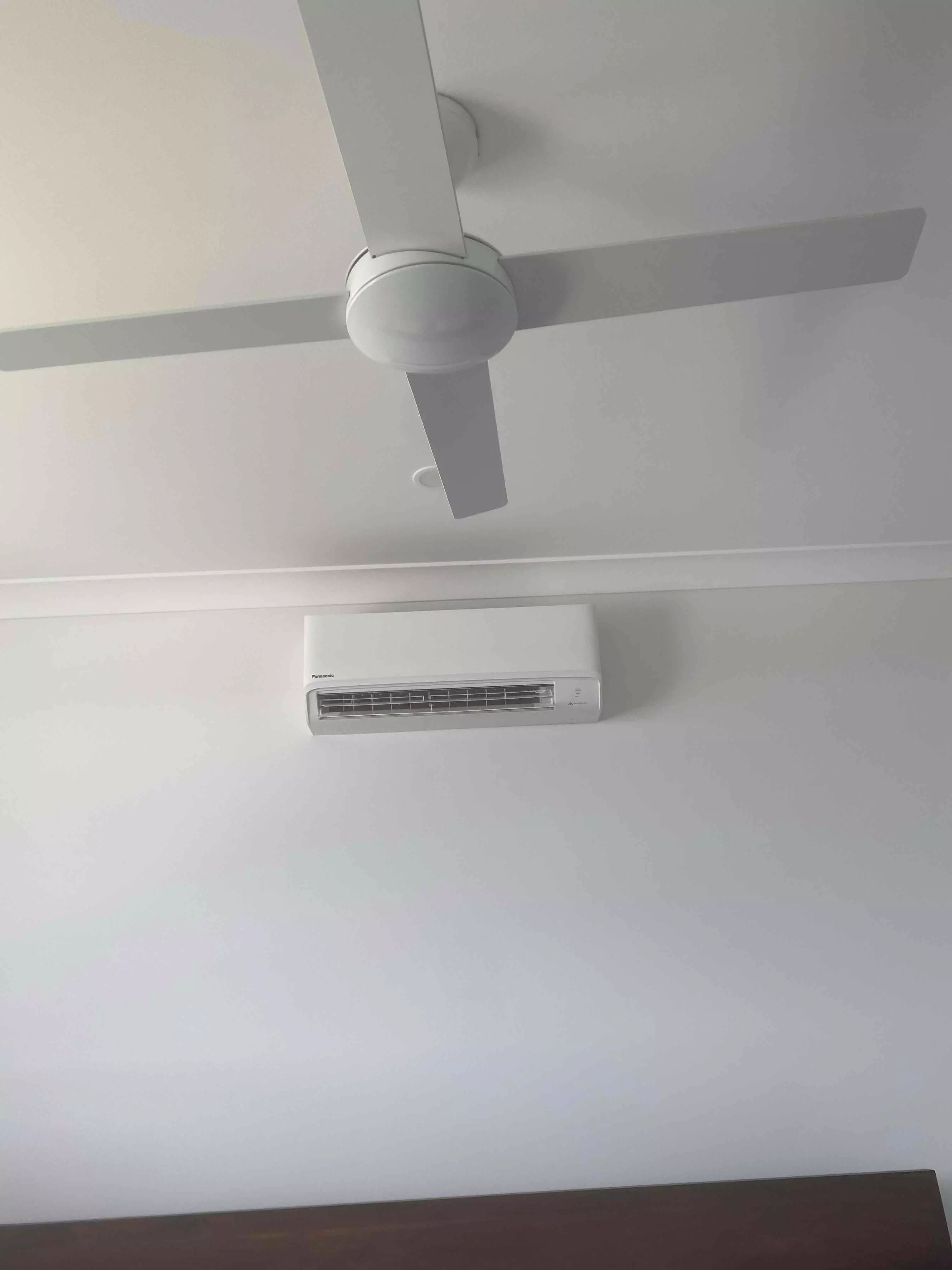 Indoor AC unit and ceiling fan