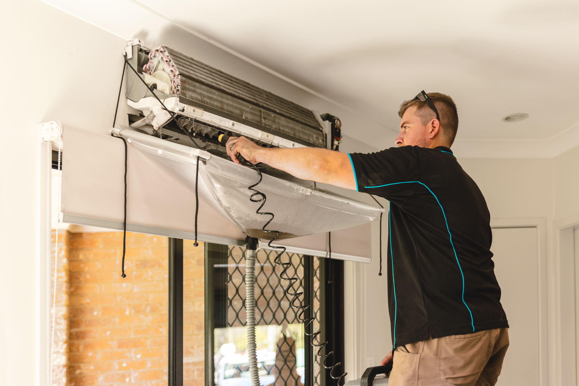 Routine air conditioning maintenance